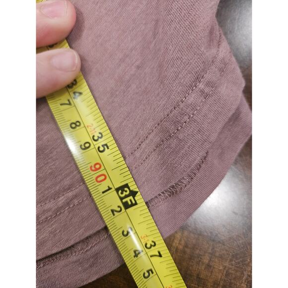 Garnet Hill Pink A-Line Dress Scoop Neck Minimalist Lagom Soft Knit Size XS - Picture 6 of 6